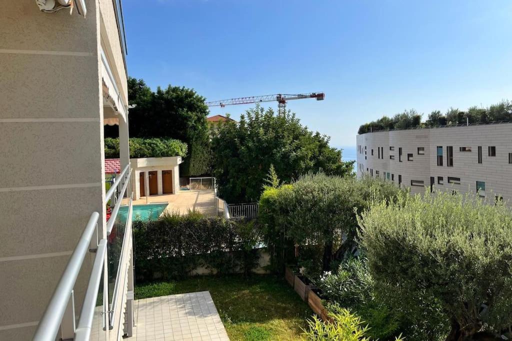 Les Jardins De Monaco Vue Mer Et Piscine Apartment Saint-Antoine  Exterior foto