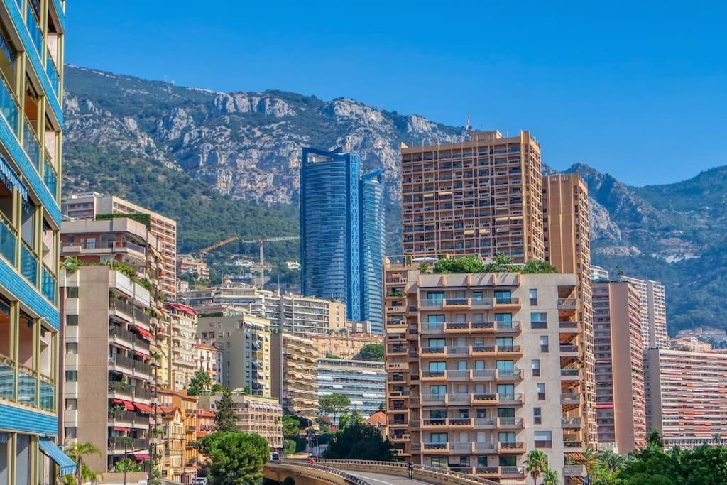 Les Jardins De Monaco Vue Mer Et Piscine Apartment Saint-Antoine  Exterior foto